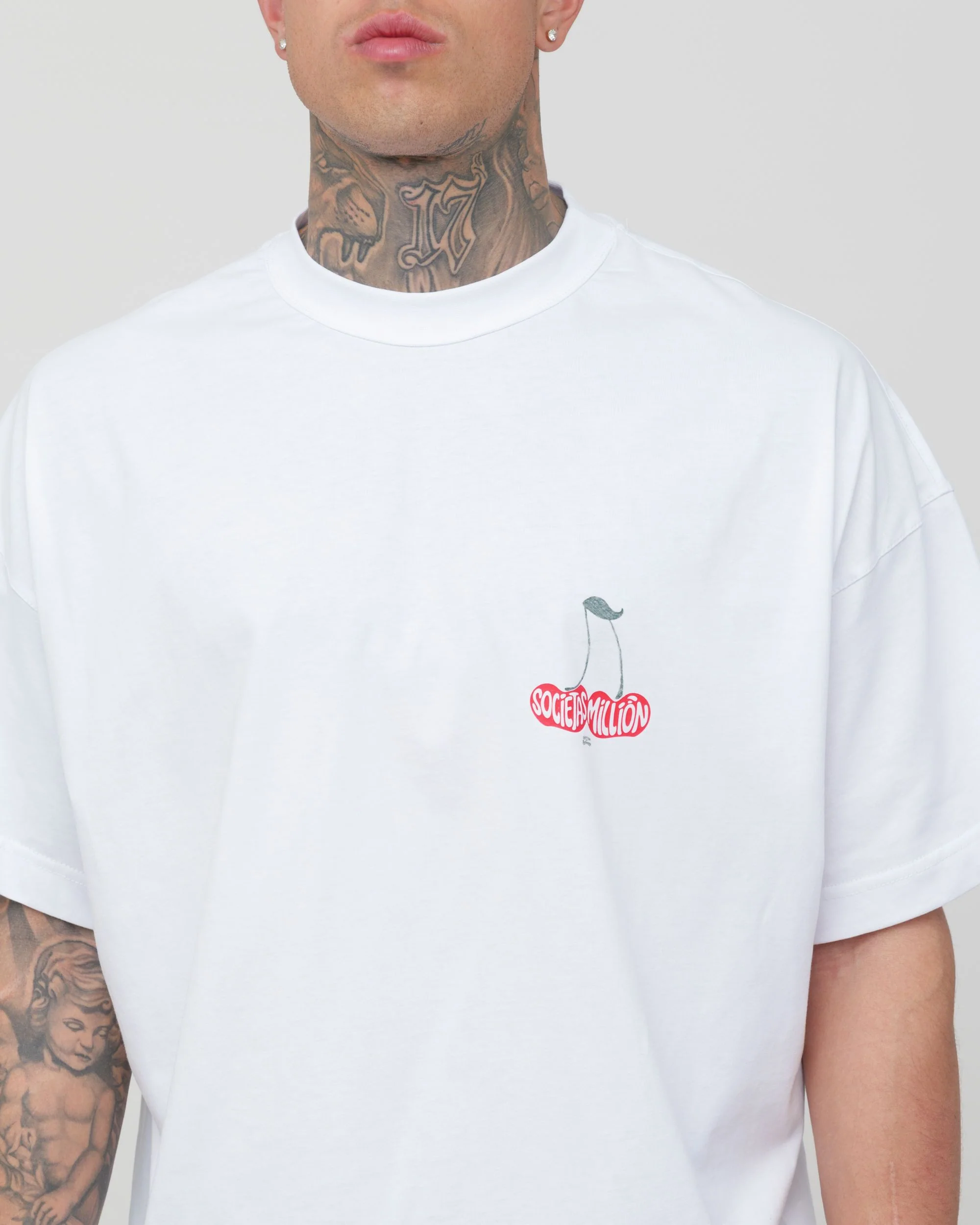 T-Shirt Ciliegie Bianca - Image 3